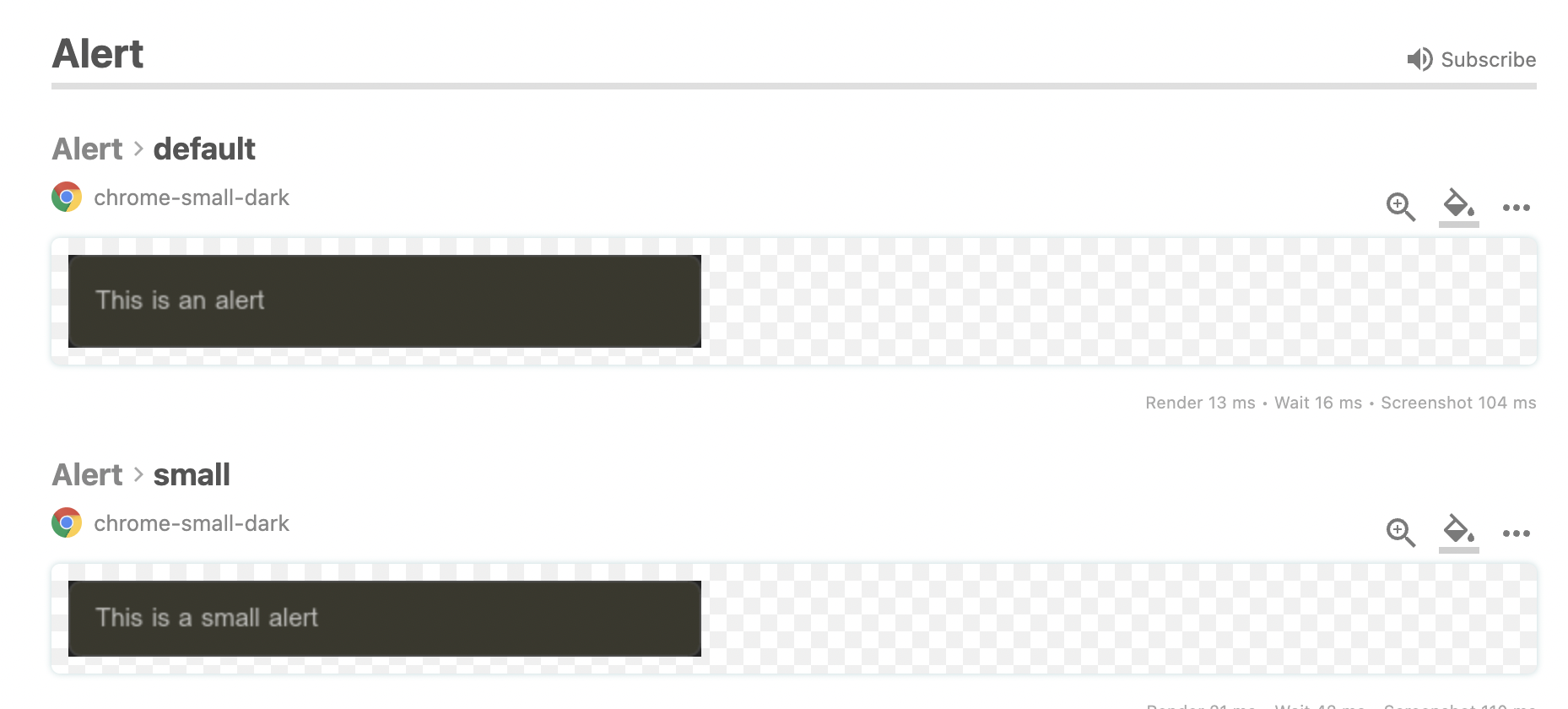 Happo dark mode component